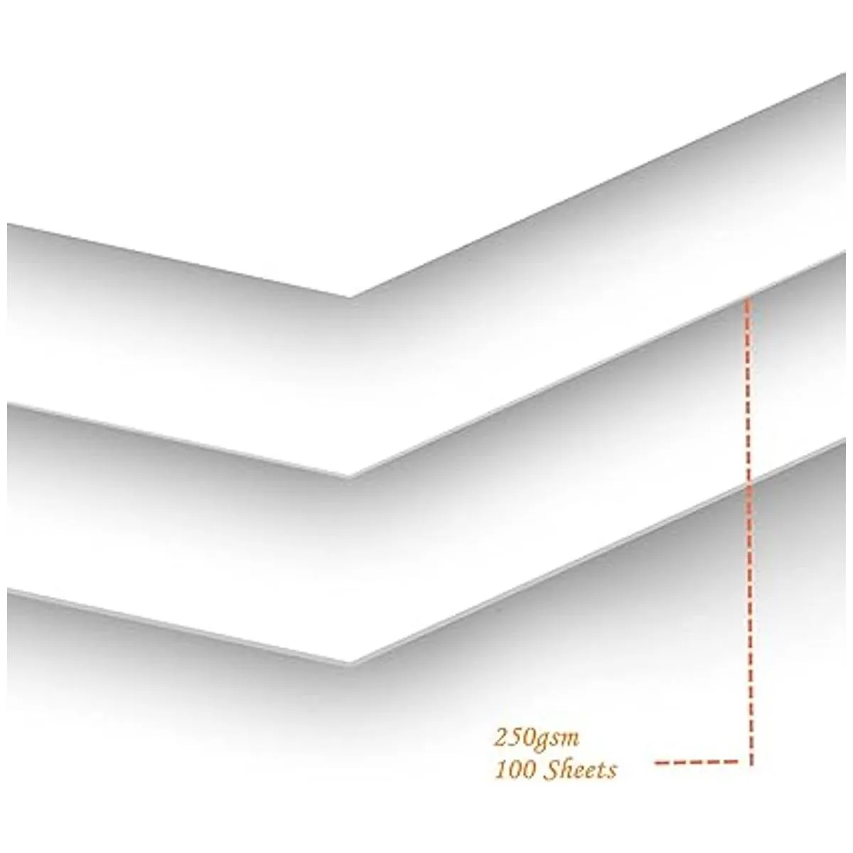 Livholic 100 hojas de papel de cartulina blanca de 250gsm_2