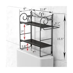 EKNITEY Organizador de baño sobre el inodoro estante de_5