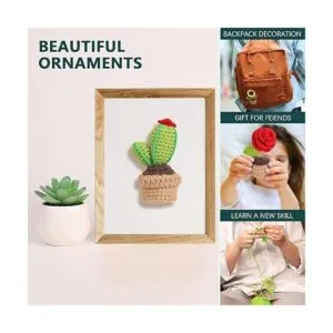 PP OPOUNT Kit de ganchillo para principiantes 6 plantas_7