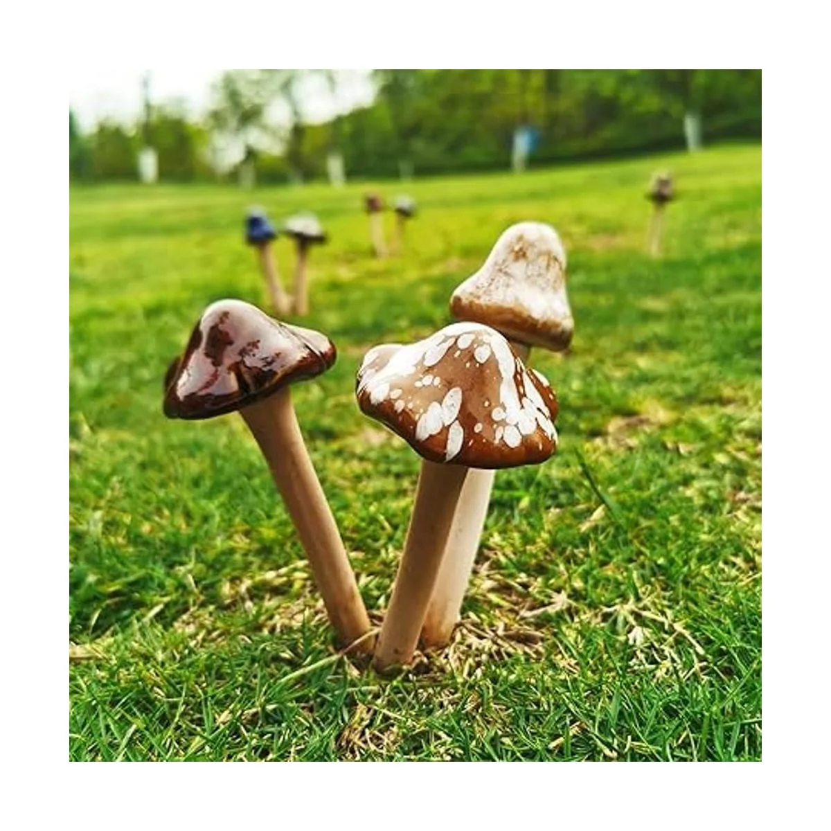 PUOO 8 piezas de cerámica para decoración de macetas de_5