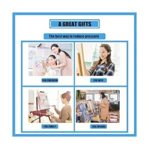 AOSGEDY Paquete de 6 pinturas por números pintura por_5