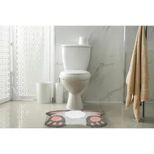 Alfombra de algodón de felpa con cola de conejo de Pascua_2