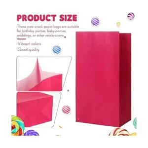 120 bolsas de regalo de fiesta de color sólido y envueltas_2