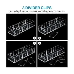 Organizador compacto de maquillaje acrílico de 4 piezas_3