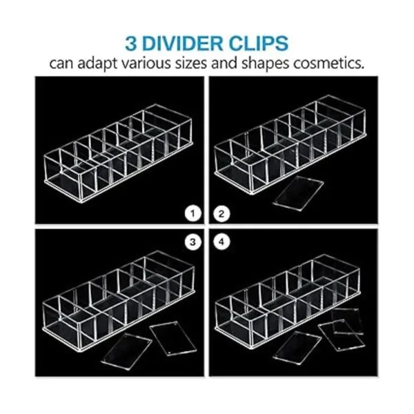 Organizador compacto de maquillaje acrílico de 4 piezas_3