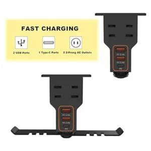 Soporte para auriculares con cargador USB 1 tipo c2 de 2_4