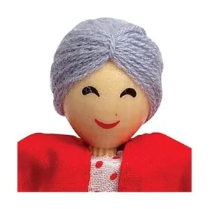 Hape Juego de familia de casa de muñeca de madera_4