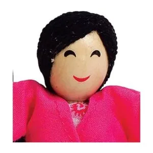Hape Juego de familia de casa de muñeca de madera_6