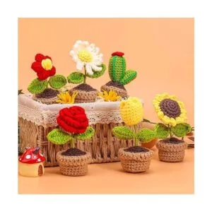 PP OPOUNT Kit de ganchillo para principiantes 6 plantas_2