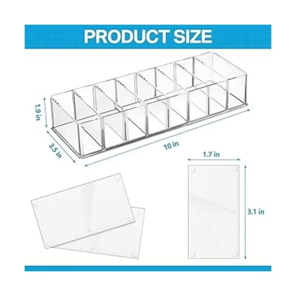 Organizador compacto de maquillaje acrílico de 4 piezas_2