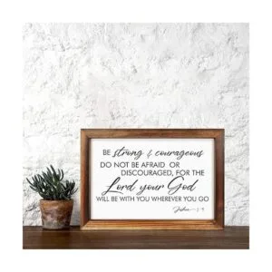 TOARTi Decoración de pared con texto en inglés Be Strong_3