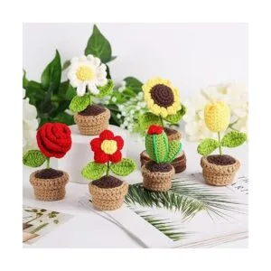 PP OPOUNT Kit de ganchillo para principiantes 6 plantas_6