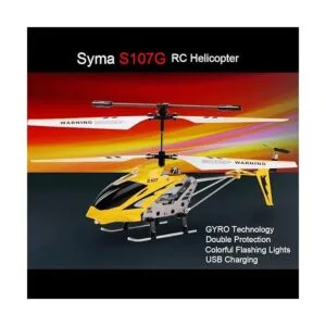 Helicóptero control remoto de 3 canales Syma S107G amarillo_7