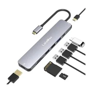 LalaMax Concentrador USB C adaptador multipuerto 8 en 1_1