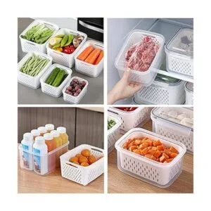 Juego de 3 recipientes de almacenamiento de alimentos para_6