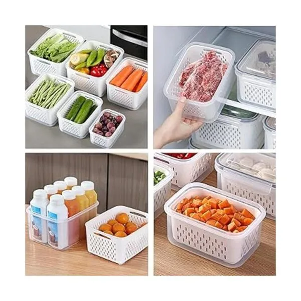Juego de 3 recipientes de almacenamiento de alimentos para_6