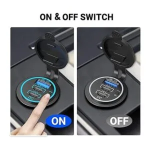 Ouffun Paquete de 2 enchufes USB C de 58 W salida USB C_5