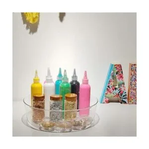 YCLADEC Lazy Susan Paquete de 2 organizadores de mesa_3