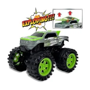 Camión monstruo explosivo con sonidos y luces de choque_2