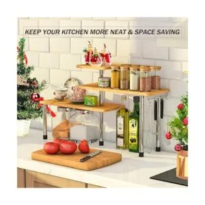 Estante de esquina organizador para encimera de cocina de_3