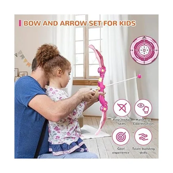 Juguetes de arco y flecha con arco con luz LED regalo de_5
