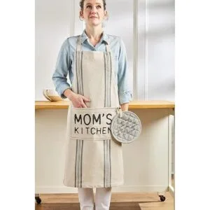 Mud Pie Juego de regalo mamá cocina delantal de 34 x 27_2