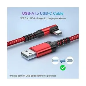 Agtray Paquete de 6 cables USB C de 10 pies de largo de 90_2