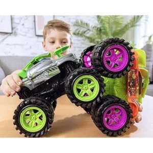 Camión monstruo explosivo con sonidos y luces de choque_6