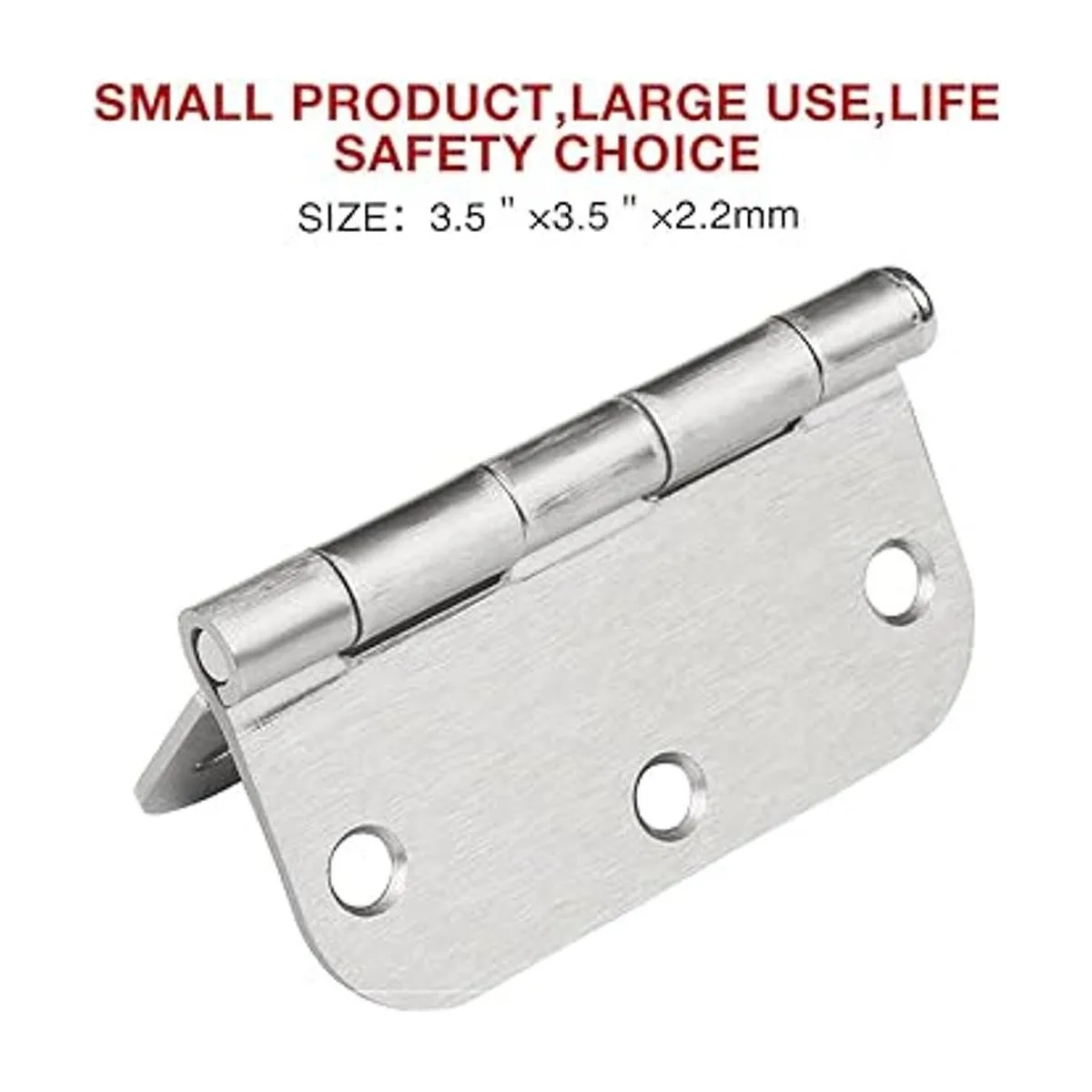 Paquete de 12 bisagras de puerta de níquel cepillado de 3_6