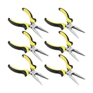 MUKCHAP Paquete de 6 alicates de punta de aguja de 6_1