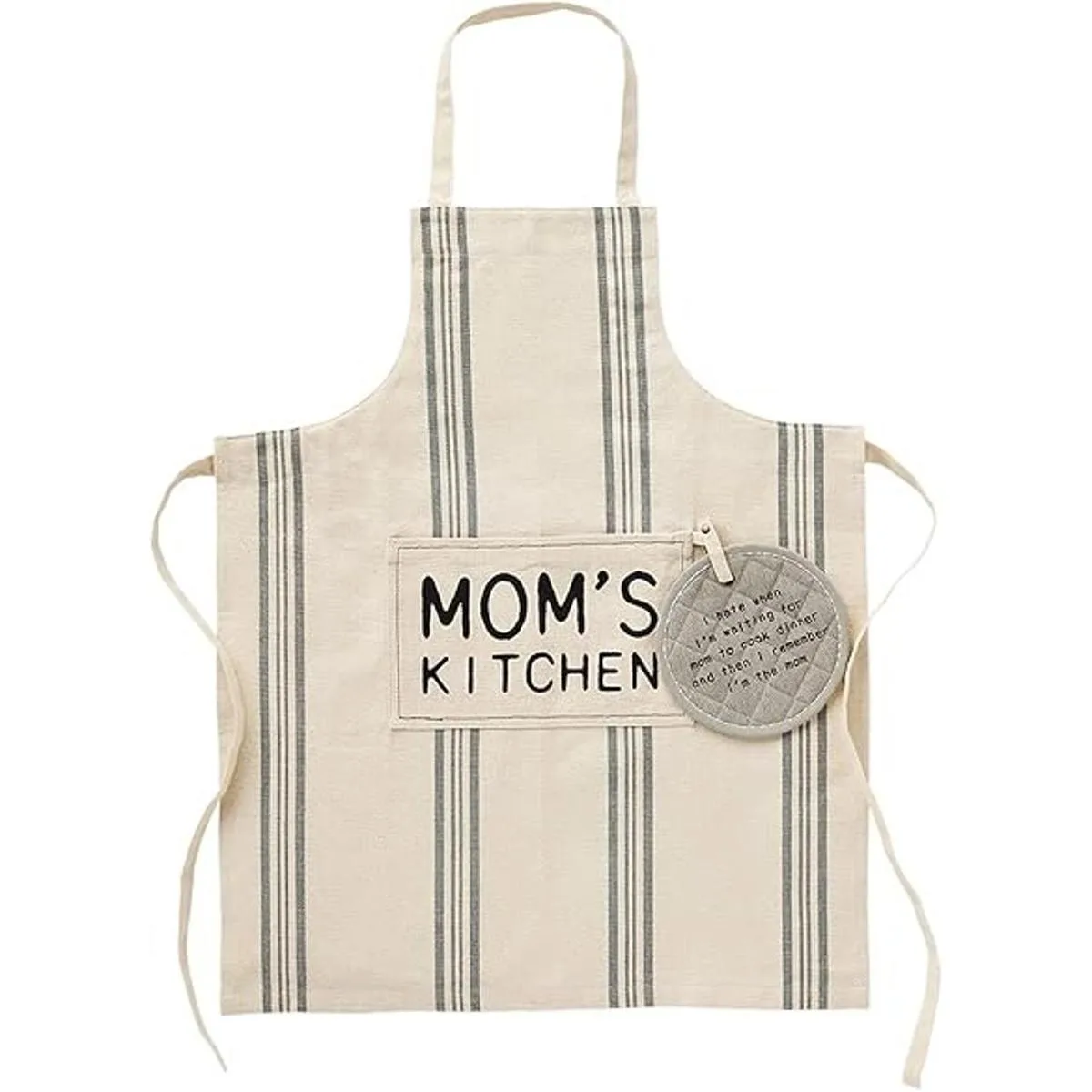 Mud Pie Juego de regalo mamá cocina delantal de 34 x 27_1