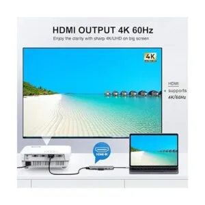 LalaMax Concentrador USB C adaptador multipuerto 8 en 1_3