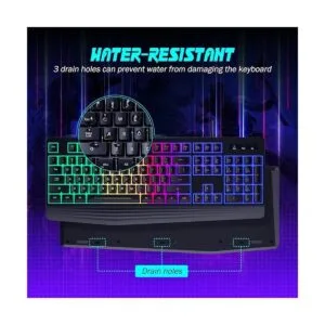 Teclado para juegos retroiluminación LED arcoíris de 7_6