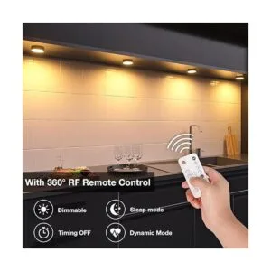 Wobane Luces LED para debajo del gabinete luces de disco_2