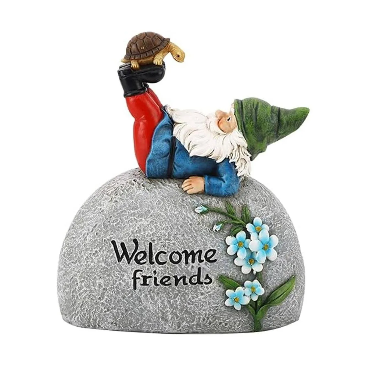 TZSSP Estatua de gnomo de jardín al aire libre piedra de_1