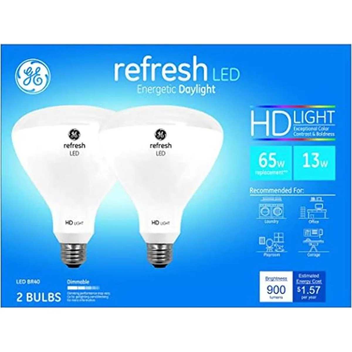 GE Refresh Focos LED para interiores luz HD 13.5 W_1