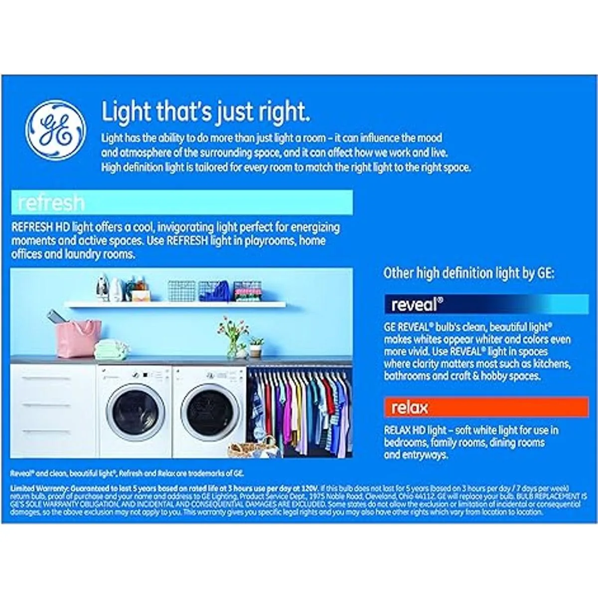 GE Refresh Focos LED para interiores luz HD 13.5 W_3