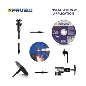 PRVEW Paquete de 50 ruedas cortadas de 3 pulgadas 3 x_4