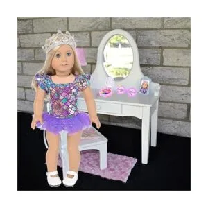 iBayda Juego de 25 piezas de ropa de muñeca americana de_6