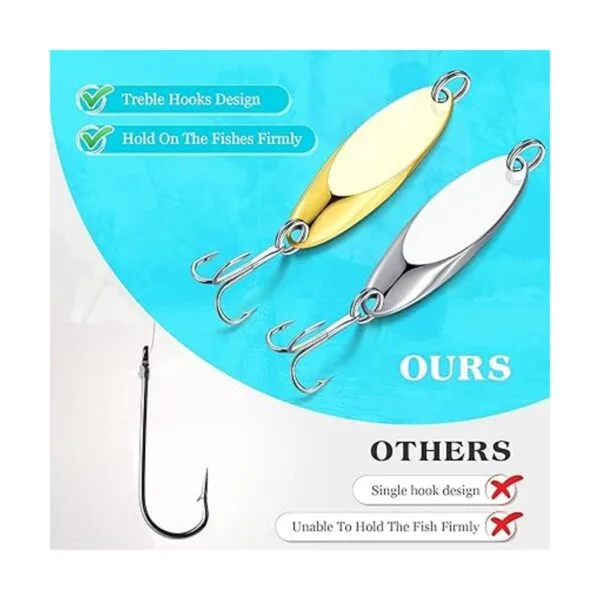 30 piezas de cucharas de pesca anzuelos agudos cucharas_4