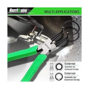 HURRICANE Juego de 4 alicates de anillo a presión kit de_4