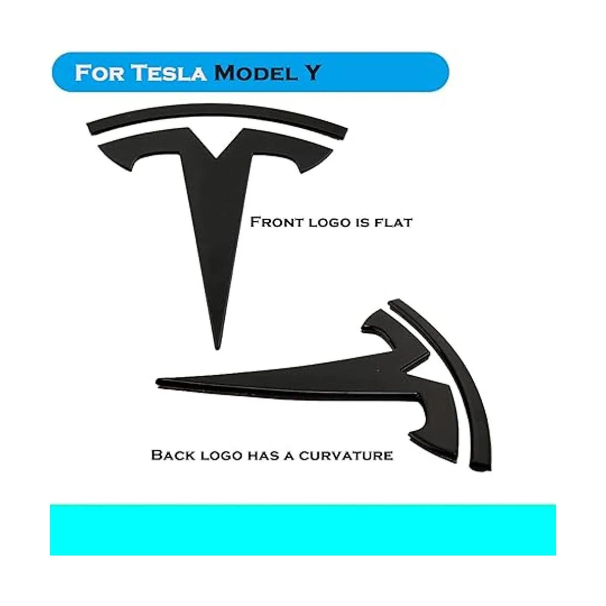 YHCDSEA Logotipo original de automóvil 3D insignia de_2