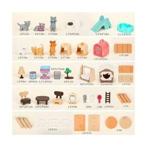 TQQFUN Juguetes de simulación para mascotas 43 piezas de_5