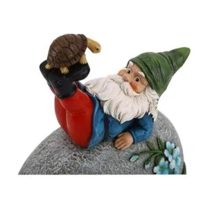 TZSSP Estatua de gnomo de jardín al aire libre piedra de_6