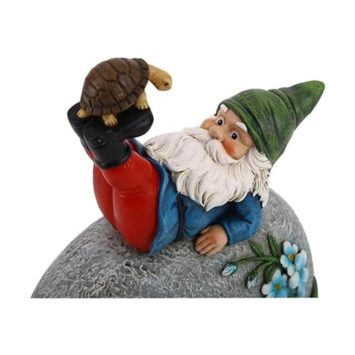 TZSSP Estatua de gnomo de jardín al aire libre piedra de_6