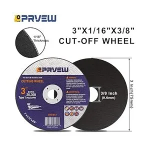 PRVEW Paquete de 50 ruedas cortadas de 3 pulgadas 3 x_2