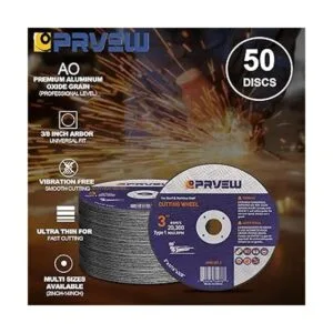 PRVEW Paquete de 50 ruedas cortadas de 3 pulgadas 3 x_3