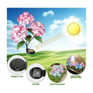 Luces solares para flores paquete de 2 luces solares_7