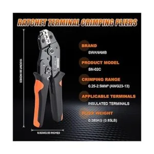 SWANAMB Kit de herramientas de crimpado de cables AWG 2313_2