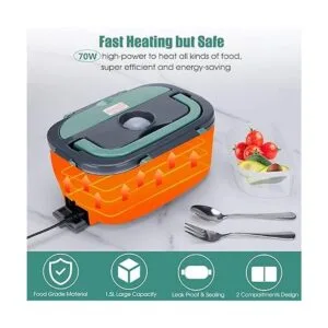 Lonchera eléctrica con 2 compartimentos Kabbas 70 W_2